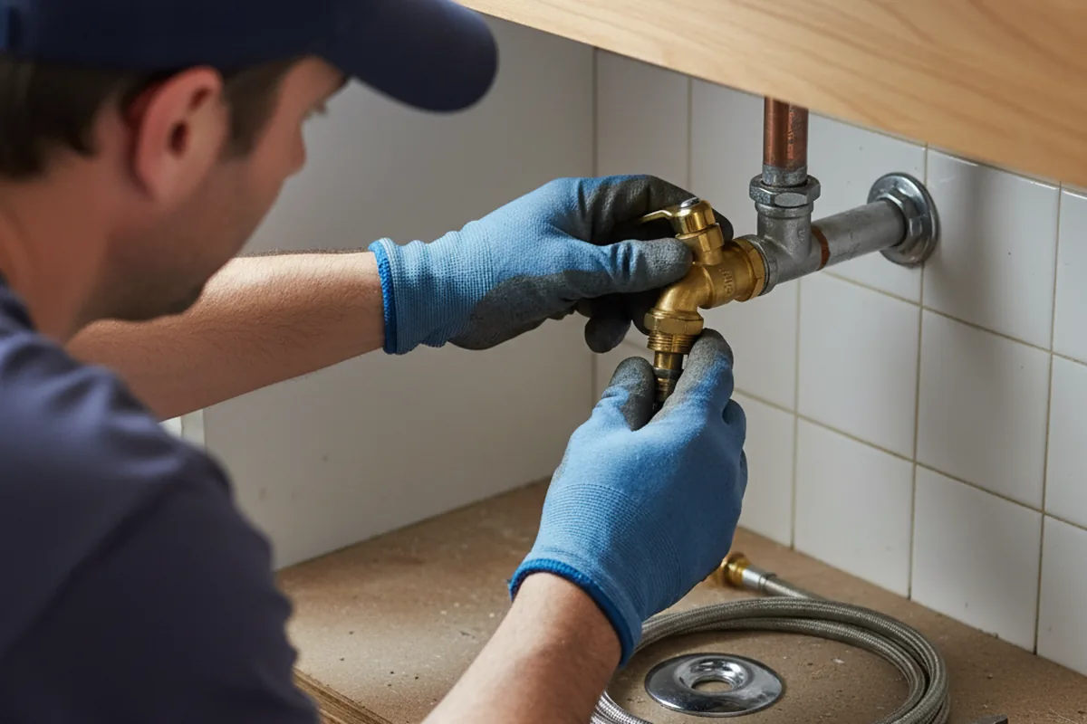 Shutoff valve and fitting work during Faucet and Fixture Repair in Clear Lake